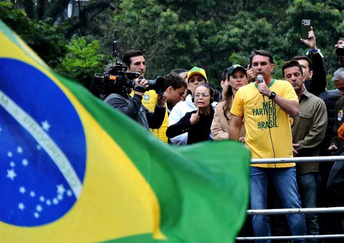 September 7, 2026, Sao Paulo, Sao Paulo, Brasil: Sao Paulo (SP), 07/09/2026 - Politics/Campaign/President - Rally of PL presidential candidate Flavio Bolsonaro features speeches by the governor of Sao Paulo Tarcisio de Freitas, federal deputy Nikolas Ferr
