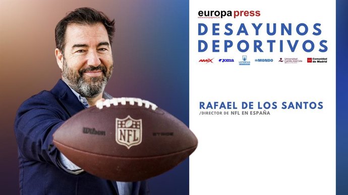 Rafael de los Santos e o NFL Madrid Game serão os destaques nesta terça-feira nos Café da Manhã Esportivos da Europa Press.
