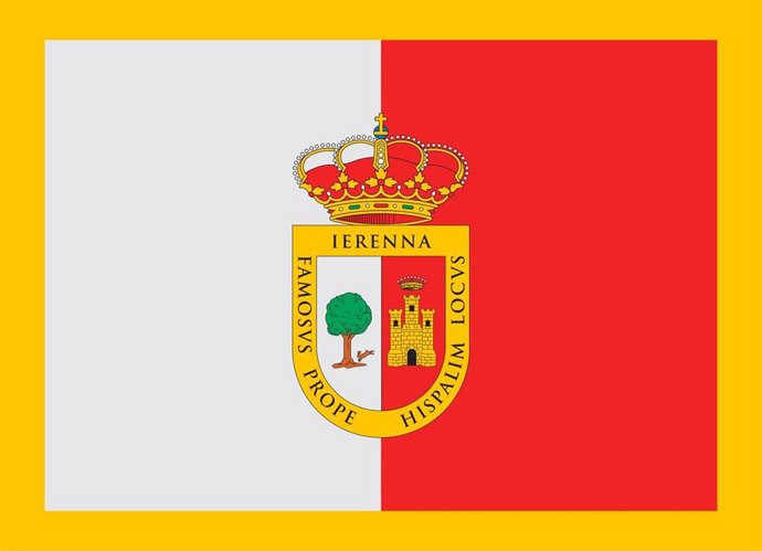 Bandera oficializada de Gerena.