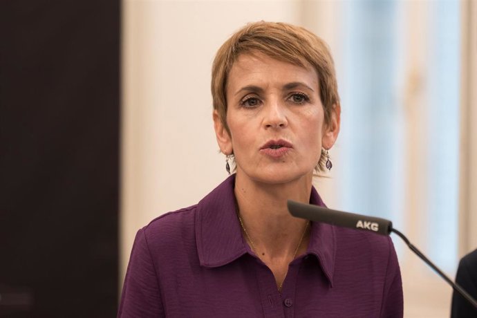La presidenta de la Comunidad Foral de Navarra, María Chivite.