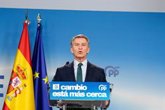 Foto: 29N.- Feijóo apela al cambio para una "reconstrucción nacional" y cree que Sánchez merece "el mayor de los castigos"