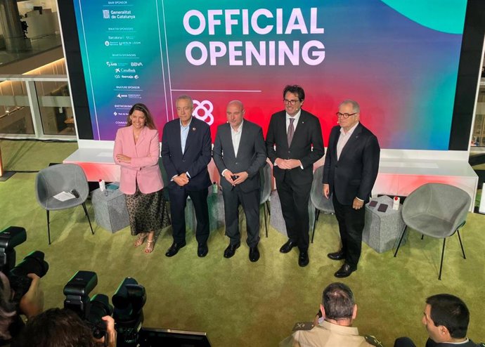 (I-D) Blanca Sorigué (CZFB), Pere Navarro (CZFB), Carlos Prieto, Jaume Baró, Jordi Valls