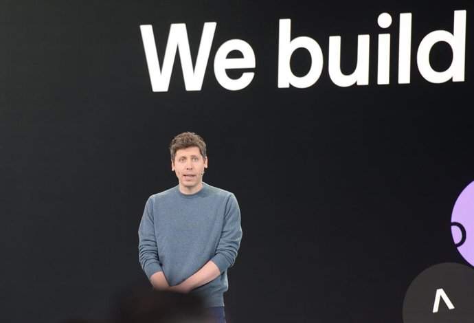 29 September 2026, US, San Francisco: Sam Altman, CEO of OpenAI, the developer of ChatGPT, speaks at the AI company's developer conference. Photo: Andrej Sokolow/dpa