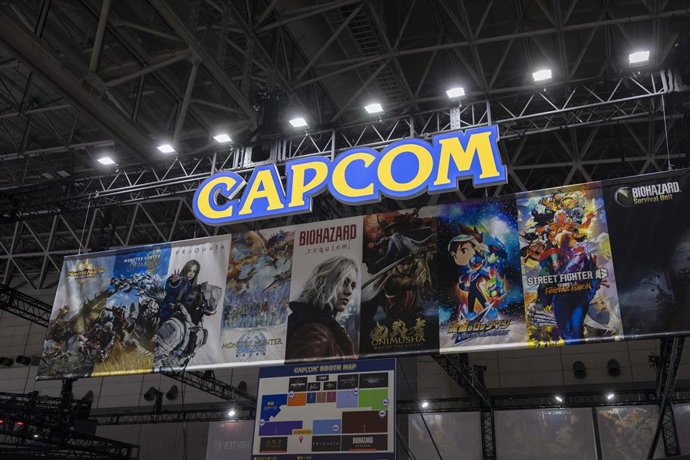 Archivo - September 26, 2025, Chiba, Japan: Video game developer Capcom branding seen at the Tokyo Game Show 2025. 
