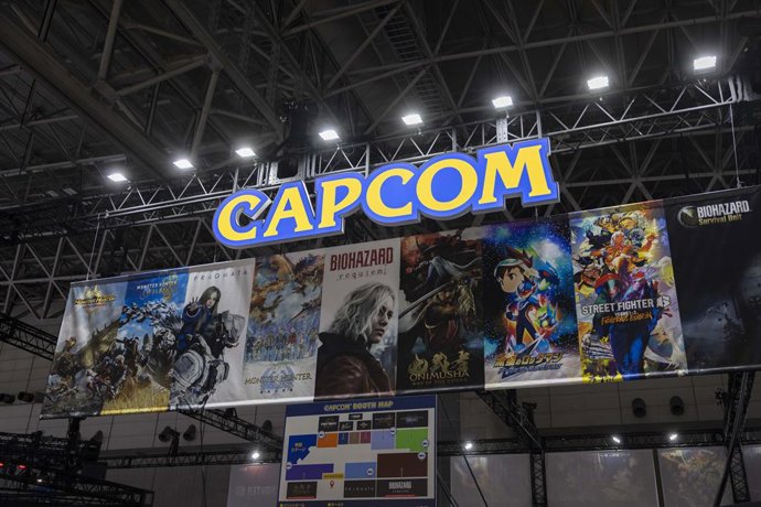 Archivo - September 26, 2025, Chiba, Japan: Video game developer Capcom branding seen at the Tokyo Game Show 2025. The Tokyo Game Show 2025 (TGS 2025), Japan's premier gaming extravaganza marking its 29th year happened from September 25-28 at Makuhari Mes