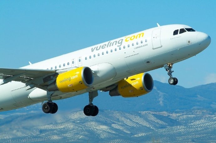 Imagen de un avión de Vueling