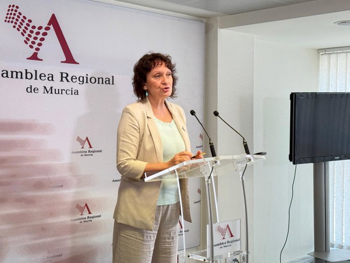 La diputada regional de Podemos, María Marín