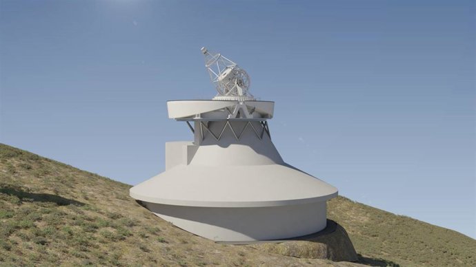Render del diseño del futuro Telescopio Solar Europeo.