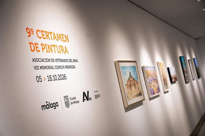 Archivo - Exposición del noveno certamen de pintura Asociación de Veteranos del BBVA - VIII ‘Memorial Conchi Mendoza’, en el Archivo Municipal de Málaga.