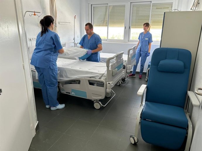 Habitación de la quinta planta del Hospital de Úbeda