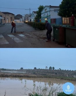 Trabajos de limpieza en Ledaña.