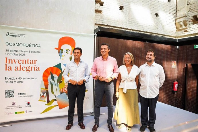 Presentación de la 23ª edición del Festival Internacional de Poesía de Córdoba, Cosmopoética 2026. Poetas del Mundo en Córdoba.