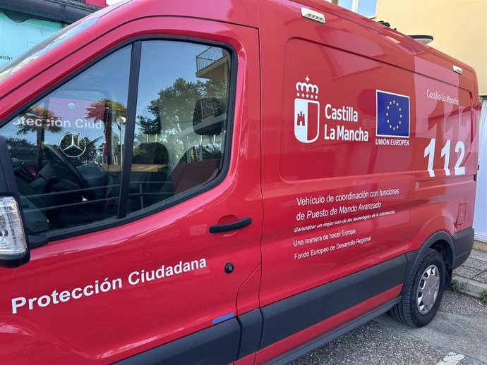 Vehículo del Servicio de Emergencias 112 de C-LM.