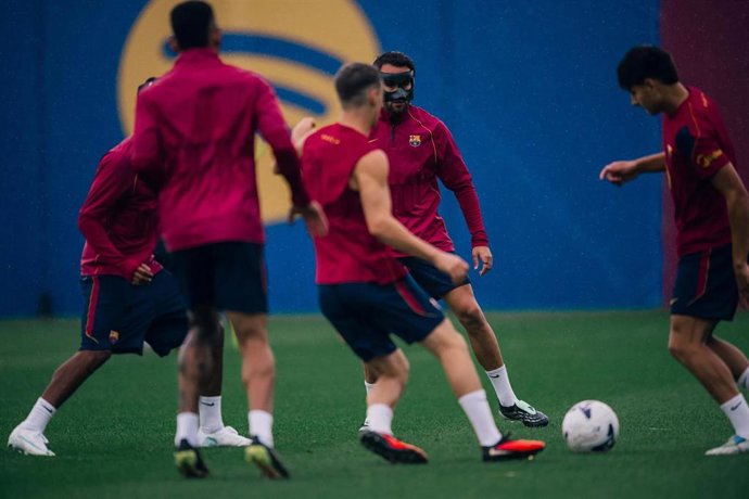 Entrenamiento del primer equipo del FC Barcelona el 5 de octubre de 2026