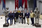 Foto: Irujo visita el rodaje de HACHA en los estudios de Lekaroz, "que consolidan su actividad con cuatro proyectos"