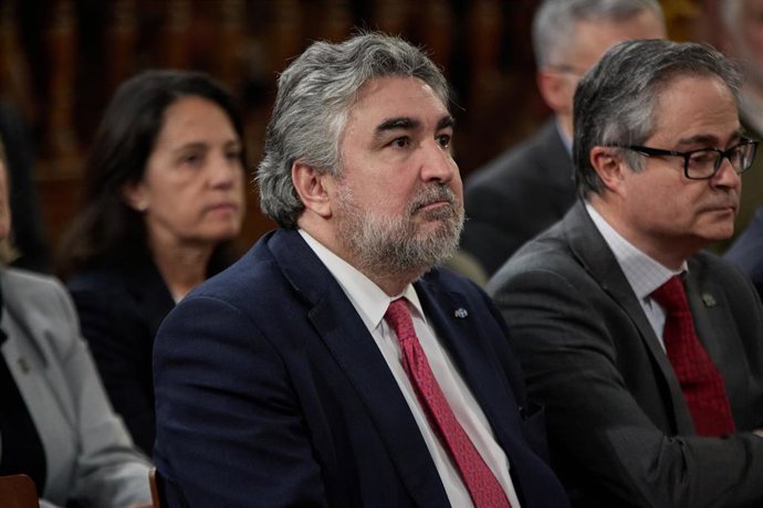 Archivo - El presidente del Consejo Superior de Deportes, José Manuel  Rodríguez Uribes, durante un evento en la Universidad de Alcalá de Henares.