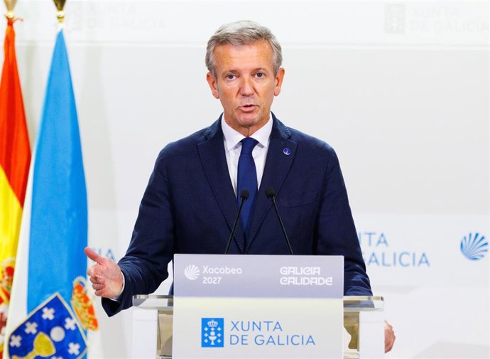 Alfonso Rueda comparece tras el Consello.