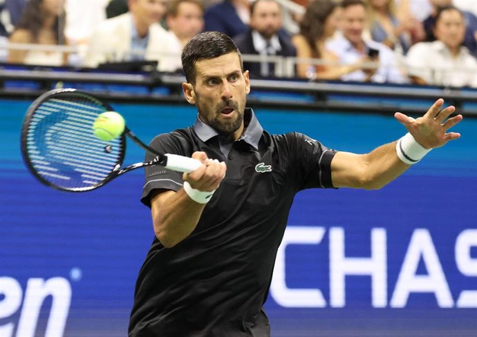 Archivo - El tenista serbio Novak Djokovic durante el US Open 2026