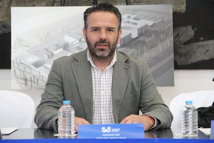 El portavoz de Vox en la Diputación de Huelva, Miguel Ángel Sánchez Cuéllar.