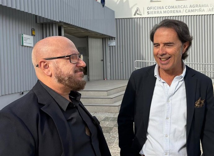 Los parlamentarios de Vox Francisco José Alcaraz y Benito Morillo