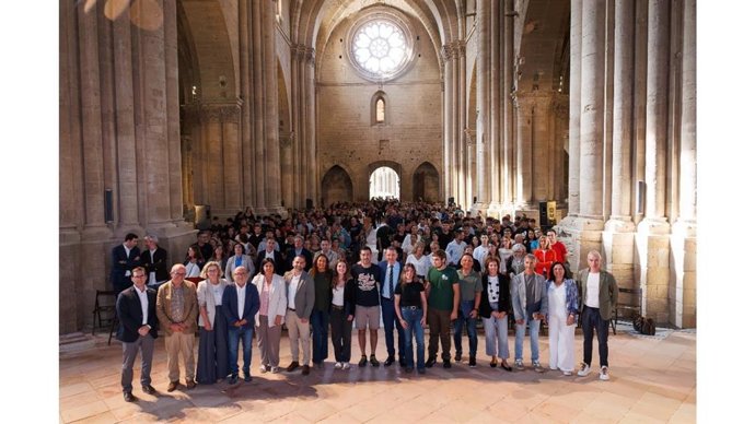 Los participantes en la inauguración del curso de las Escoles Agràries