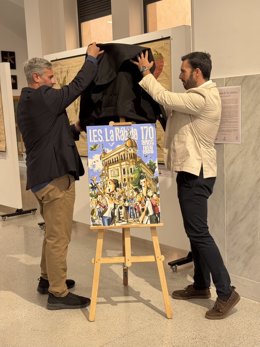 Cartel del 170 aniversario del IES La Rábida de Huelva.