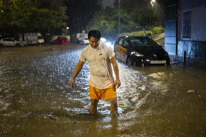 Veïns de Bellvitge després del temporal