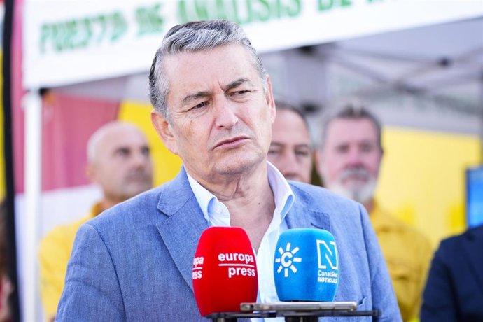El vicepresidente primero y consejero de Presidencia, Sanidad y Emergencias de la Junta de Andalucía, Antonio Sanz, en una imagen de archivo. 