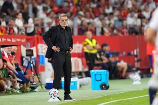 Slaven Bilic, head coach of Croatia, looks on during the UEFA Nations League 2026/27 group phase match between Spain and Croatia at Ramon Sanchez-Pizjuan stadium on September 29, 2026, in Sevilla, Spain.