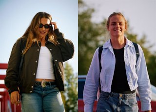 Alexia Putellas e Irene Paredes llegando a la concentración de la selección española femenina de fútbol