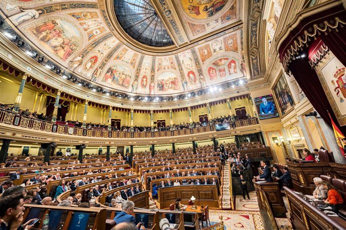 Archivo - Debate de investidura en el Congreso de los Diputados en una imagen de archivo