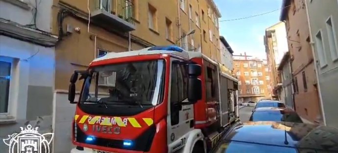 Archivo - Imagen de archivo de una internvención de los Bomberos de Burgos.