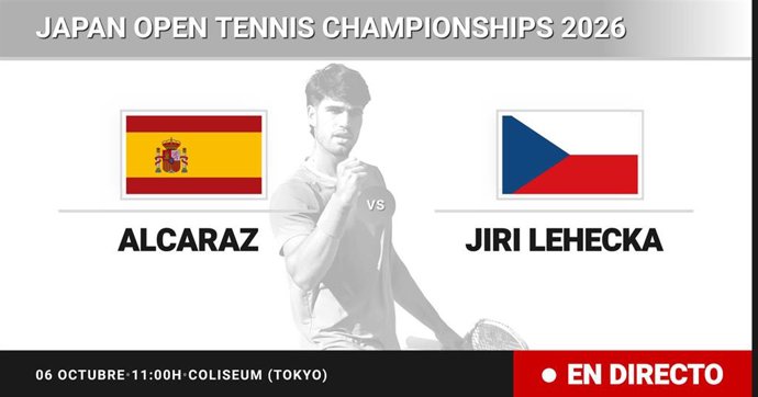 Carlos Alcaraz - Jiri Lehecka: resumen y estadísticas del partido de Final de Japan Open Tennis Championships