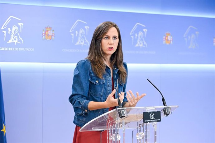 La secretaria general de Podemos, Ione Belarra.