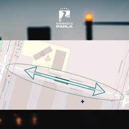 Plano de actuación de la retirada del carril bici en la calle Planeta Venus