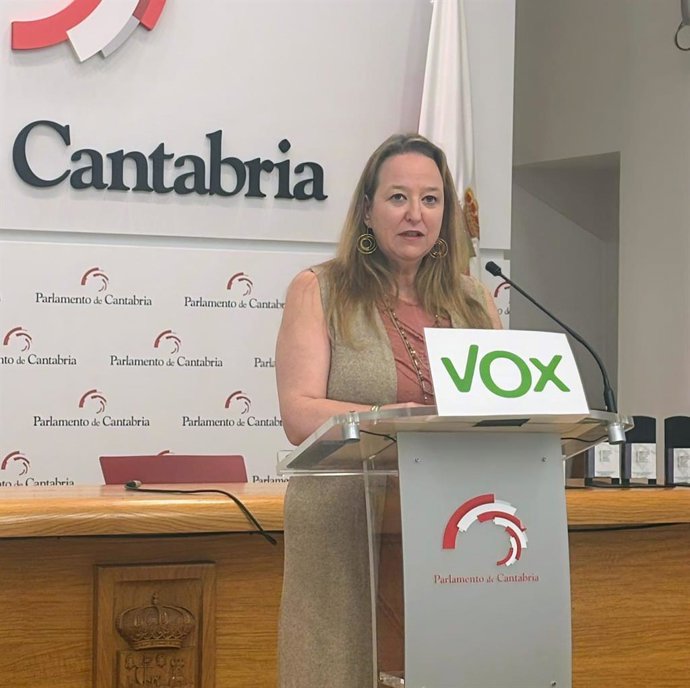 Archivo - La portavoz del grupo parlamentario Vox, Leticia Díaz.-ARCHIVO