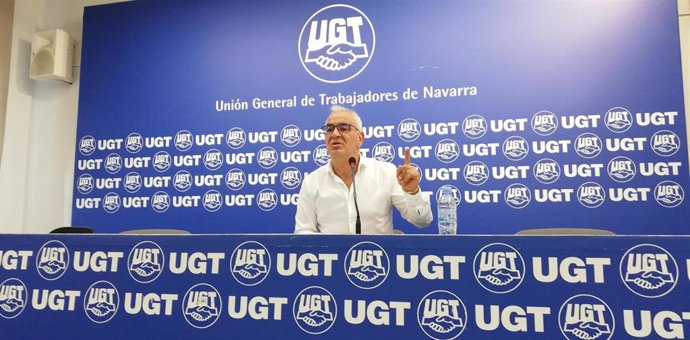 Archivo - Lorenzo Ríos, secretario general de UGT de Navarra.