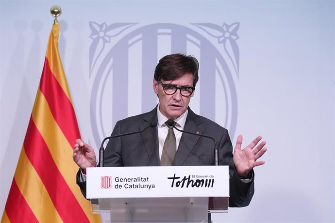 Archivo - El presidente de la Generalitat, Salvador Illa
