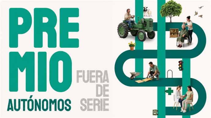 Cartel del Premio Autónomos Fuera de Serie.