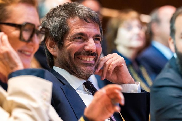 El ministro de Cultura, Ernest Urtasun, tras la reunión del Patronato del Museo Nacional Thyssen-Bornemisza, a 16 de septiembre de 2026, en Madrid (España).