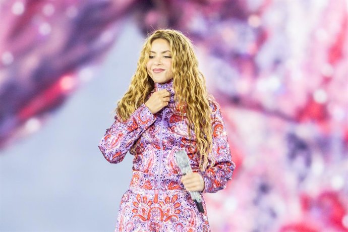La cantante Shakira actúa durante el primer concierto de su residencia en España, en el Estadio Shakira en el recinto Iberdrola Music, a 18 de septiembre de 2026, en Madrid (España). Shakira regresa a España tras ocho años con una histórica residencia de 