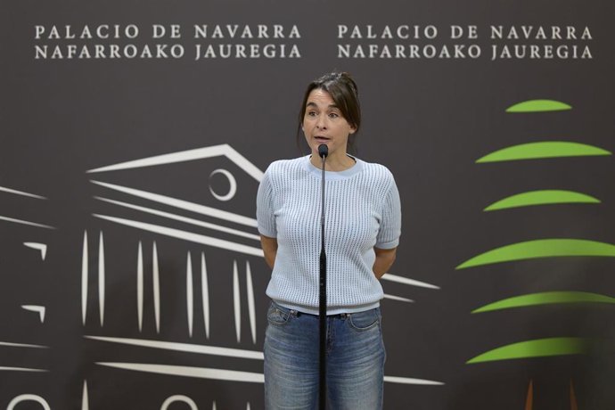 La vicepresidenta Alfaro durante su intervención.