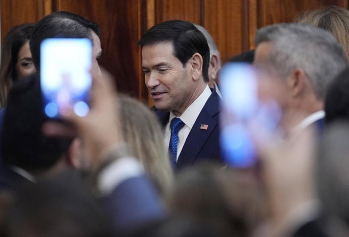 El secretari d'Estat nord-americà, Marco Rubio, durant un acte a Washington.