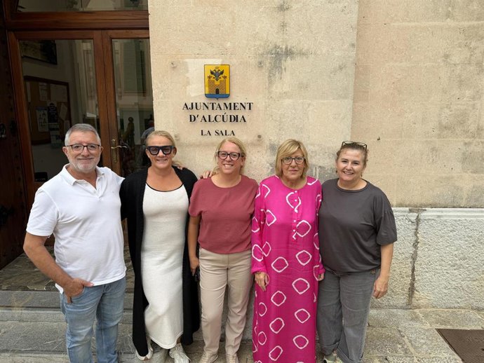 Miembros del grupo socialista en el Ayuntamiento de Alcúdia.