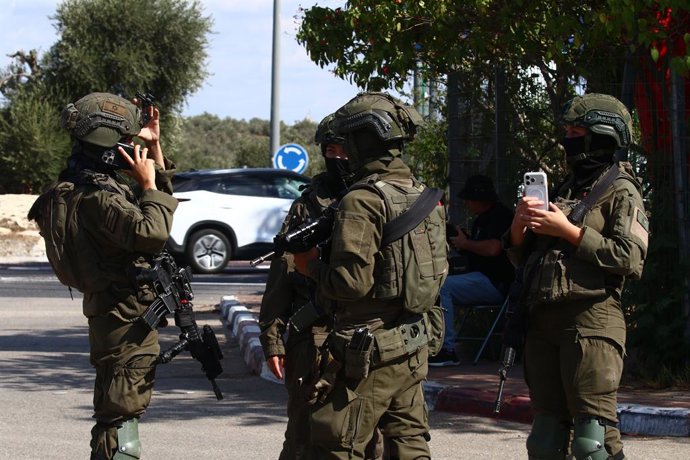 Imagen de archivo de militares israelíes en Cisjordania.
