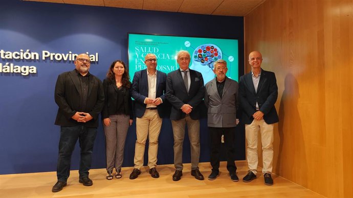 Presentación del Congreso Internacional de Periodismo Manuel Alcántara, en Málaga.