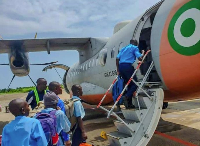 Imagen de archivo de un avión de transporte del Ejército de Nigeria