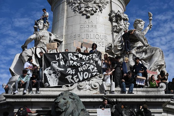 Protestes estudiantils a París (França) a 6 d'octubre del 2026 