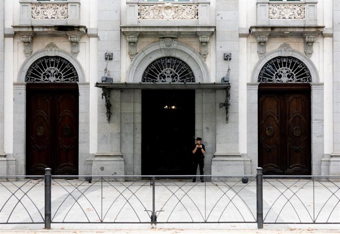 Fachada del Tribunal Supremo, en Madrid (España).