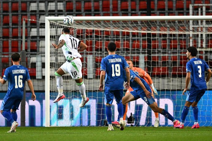 Imagen del partido entre Israel y la República de Irlanda de la Liga de Naciones 26-27
